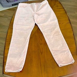 GAP pink/peach jeans. Straight leg. Fabric is not showing well in photos.